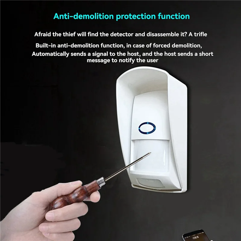 【Buy Now】2X 433Mhz Wireless PIR Motion Sensor Alarm Animal Immune Infrared Detector Waterproof Outdoor Infrared Detector
