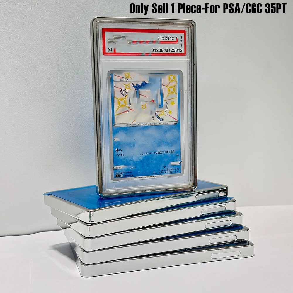 TPU Gradient Mehrfarbiger Glitzer-Sammelkarten-Schutzhülle, einseitig, für 35PT PSA CGC Kartenhüllen
