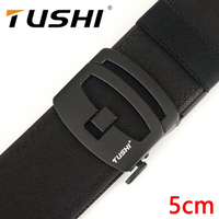 TUSHI Brand 5CM Wide double-layer reinforced automatic buckle shooting training quick hanging pistol nylon belt outdoor leisure