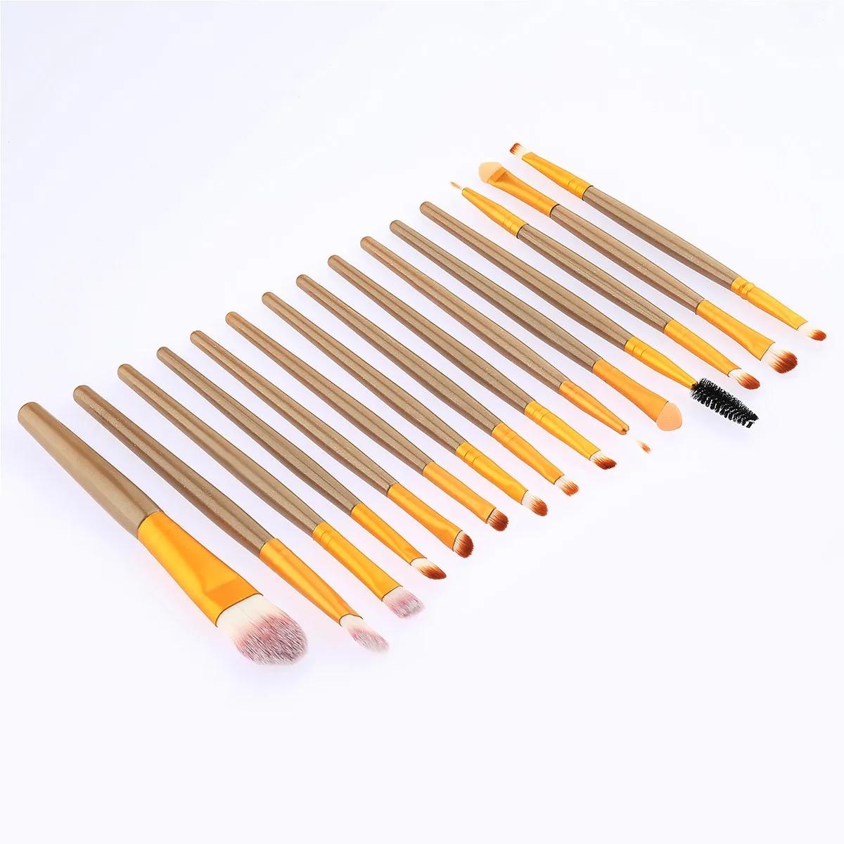 15Pcs Premium Makeup Brush Set with Dense Fine Bristles, No Shedding, Ideal Gift for Women & Beginners