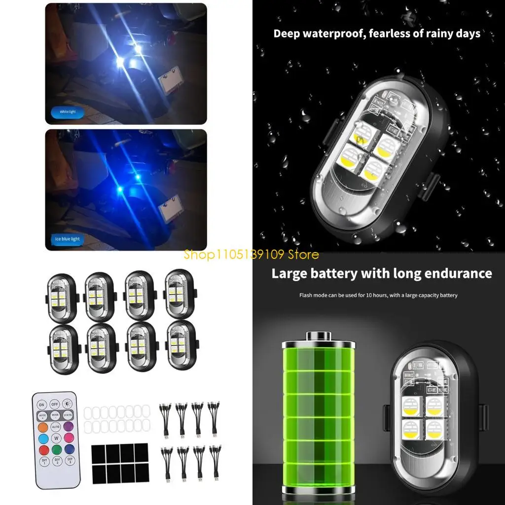 

P5ED High Brightness LED Light With Wireless Remote Waterproof For Vehicles And Night Safety