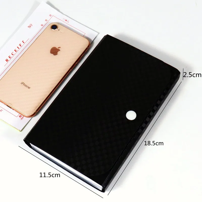 7&13 Grids File Folder Organ Bag Expanding Document Bag Bill Receipt File Sorting Organizer Waterproof File Organizer Binder