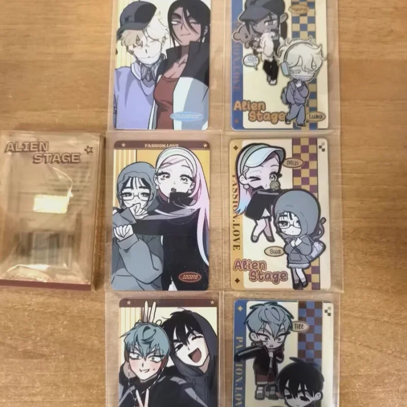 Alien Stage Photocard Anime Character Collectible Card Passion Love Theme For Anime Fans Collection Room Decoration Display view 5