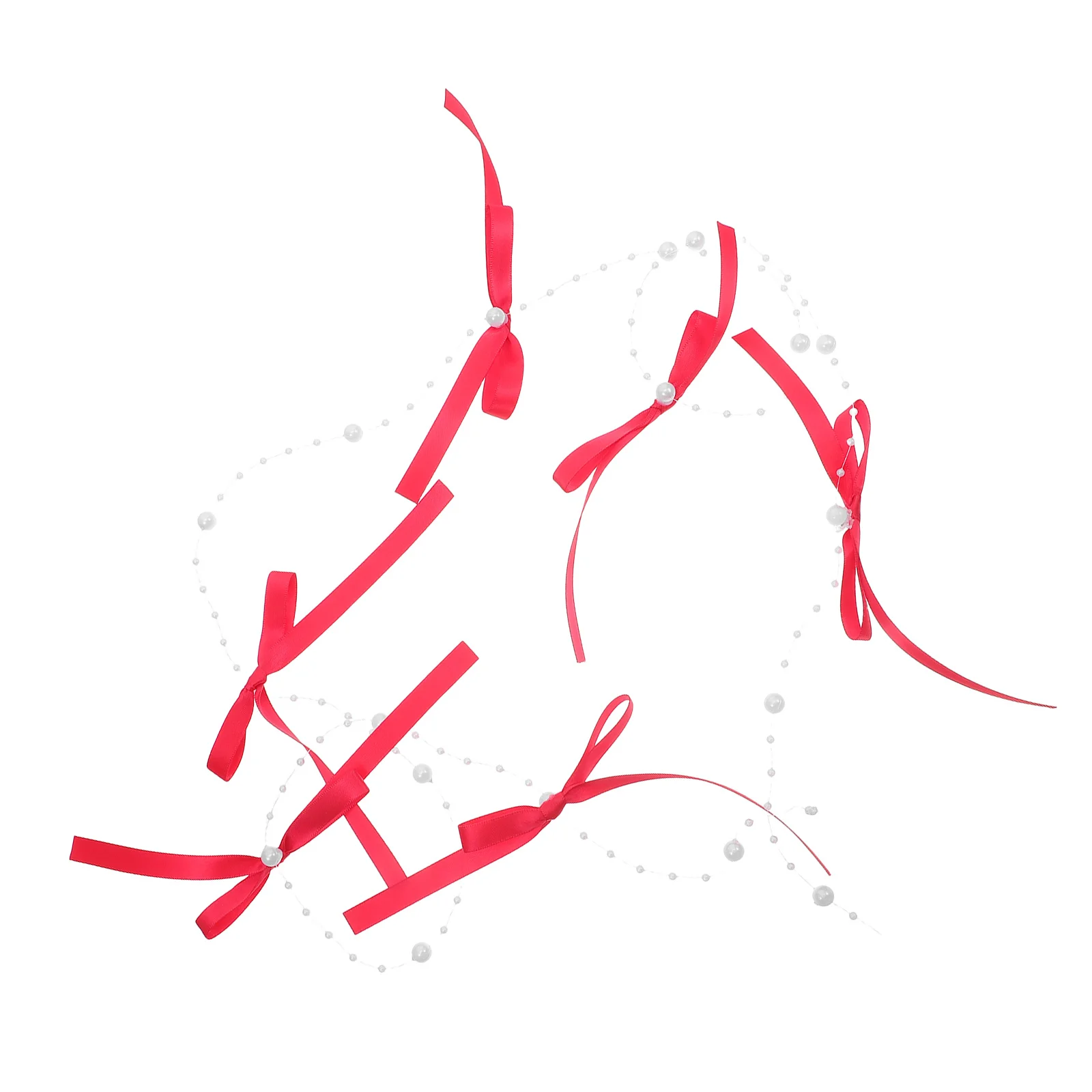 ستارة باب مطرزة بتصميم سلسلة القوس الأحمر لنافذة المدخل ديكور معلق لغرفة المعيشة والزفاف ستارة خرز معلقة #4