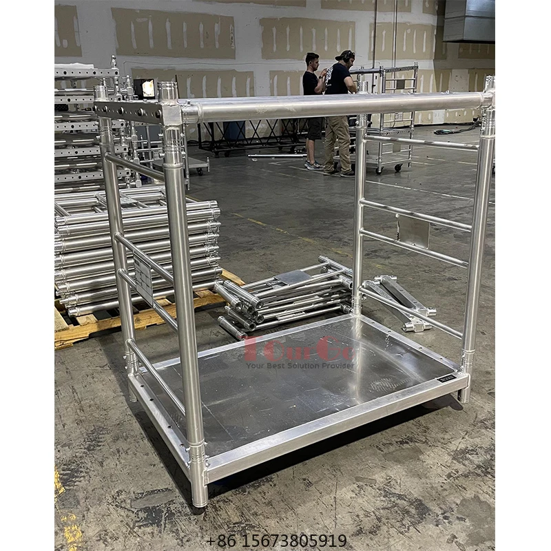 Quick Installation Removable Adjustable Premium Stage Lighting Solutions Moving Head Dolly RACK Cart