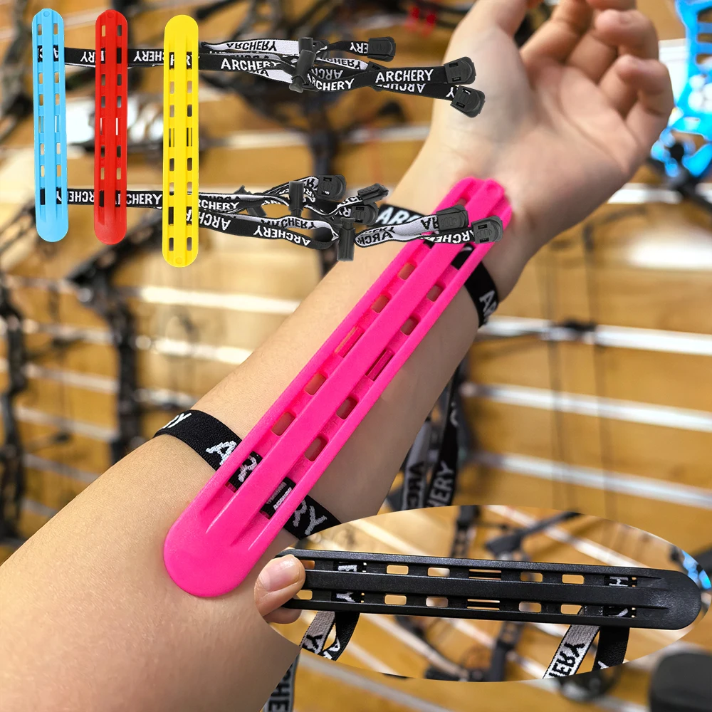 

Beginner Archery Arm Guard Adjustable Forearm Protector for Recurve Bow Compound Bow Safety Protective Gear for Shooting 6 Color