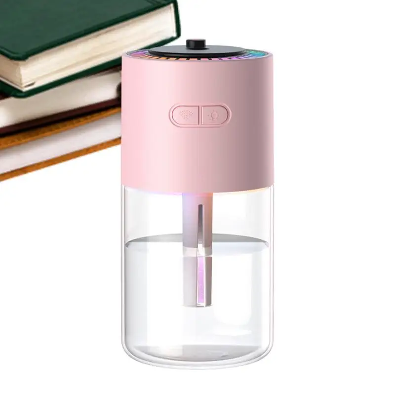 Small Humidifier 280ml Mist Sprayer Desk Humidifier Rechargeable Cool Mist Sprayer Small Humidifier Color Changing Desktop