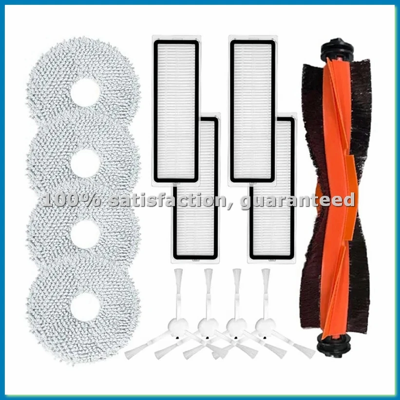 

Запасные части для X20 Pro: основная роликовая щетка, HEPA-фильтр, боковая щетка, салфетки для влажной уборки, аксессуары для пылесоса - ABRM