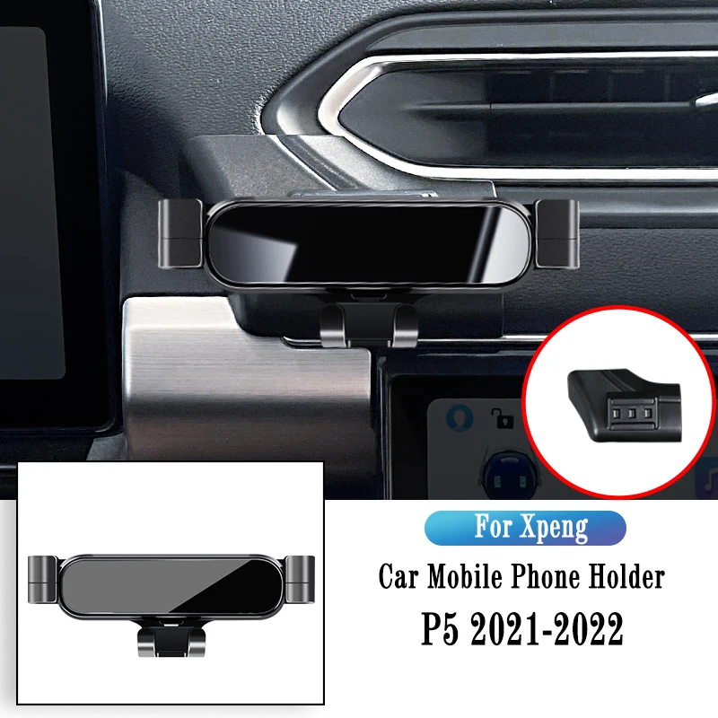 

Car Mobile Phone Holder Air Vent Clip GPS Stand Gravity Navigation Bracket For XPeng P5 2021-2022 Car Accessories