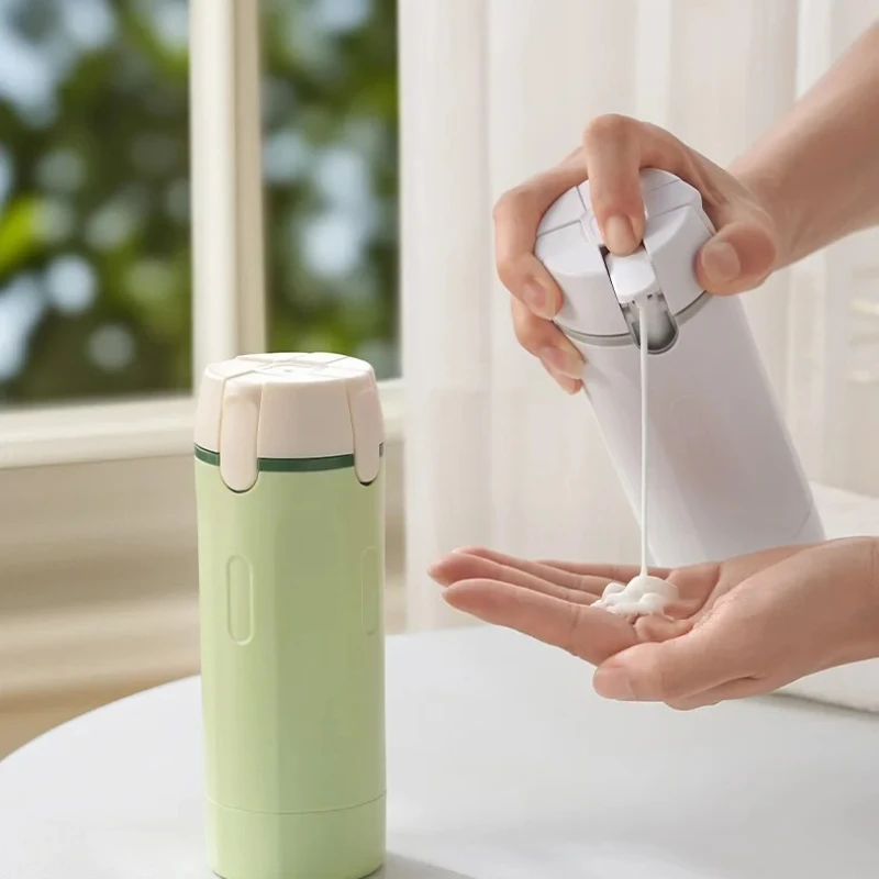4 in 1 Travel Dispenser Bottle Leakproof Refillable Travel Bottles for Toiletries Portable Travel Size Containers