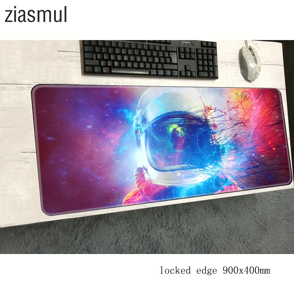 الخيال العلمي رائد الفضاء ماوس الوسادات 900x400x3 مللي متر الوسادة إلى الماوس الكمبيوتر المحمول ماوس الوسادة الألعاب بادماوس ألعاب الكمبيوتر المحمول لوحة المفاتيح الماوس حصيرة