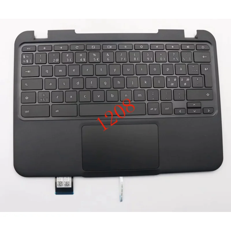 

New/Original For N22 Chromebook (Lenovo) Keyboard Palmrest Top Cover Nordic With Keyboard 5CB0L71382