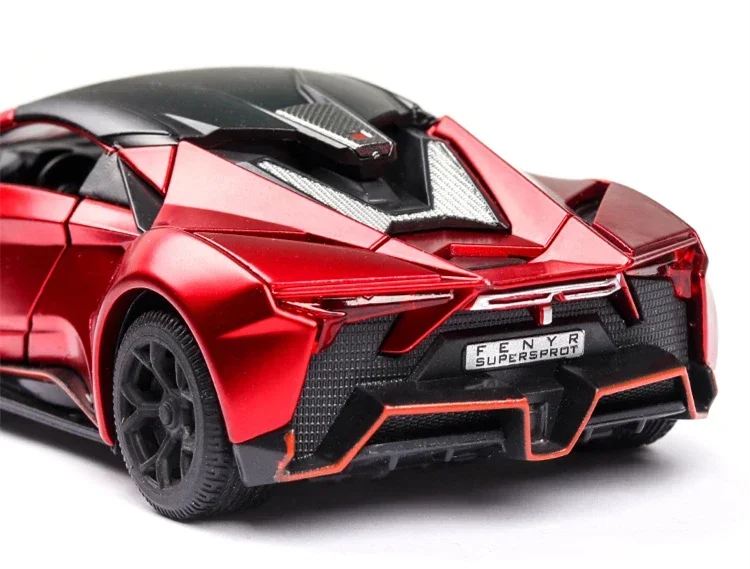1:32 واط موتورز Lykan FENYR SUPERSPORT الرياضة سبيكة سيارة نموذج Diecasts ولعبة المركبات لعبة مجسمة سيارة مجموعة معدنية موضة Ornam