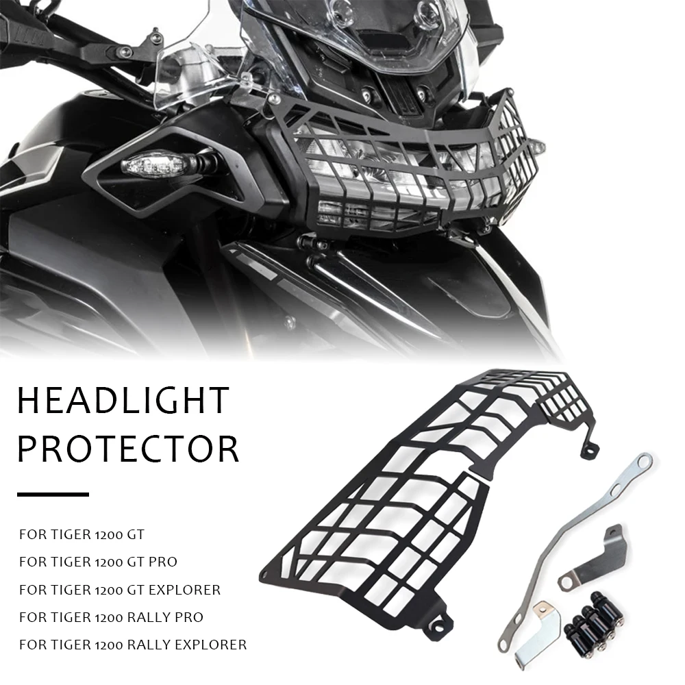 

For Tiger1200 GT Pro Explorer Rally Pro Rally Explorer HeadLight Cover Guard Protector Grill Accessories