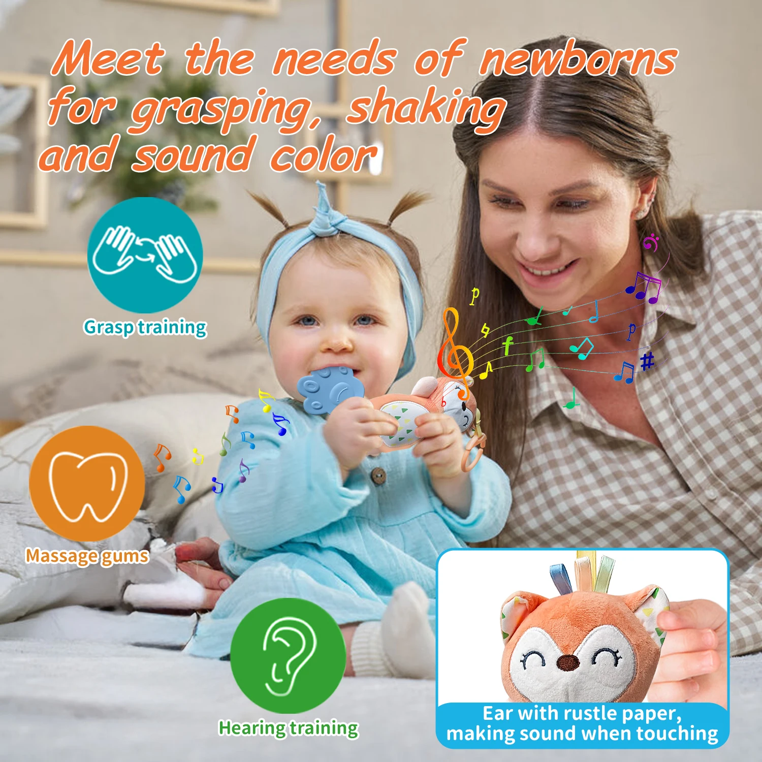 ألعاب الأطفال لينة حشرجة الموت التجعيد صار معلقة الرياح الدقات الوليد أفخم الحيوان عربة الرضع عربة الألعاب الحسية مع عضاضة