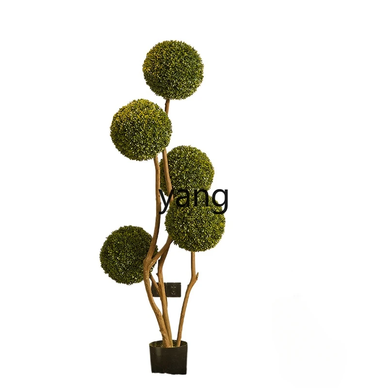 

XYY simulation green plant spherical indoor bionic plant advanced floor potted plant decoration