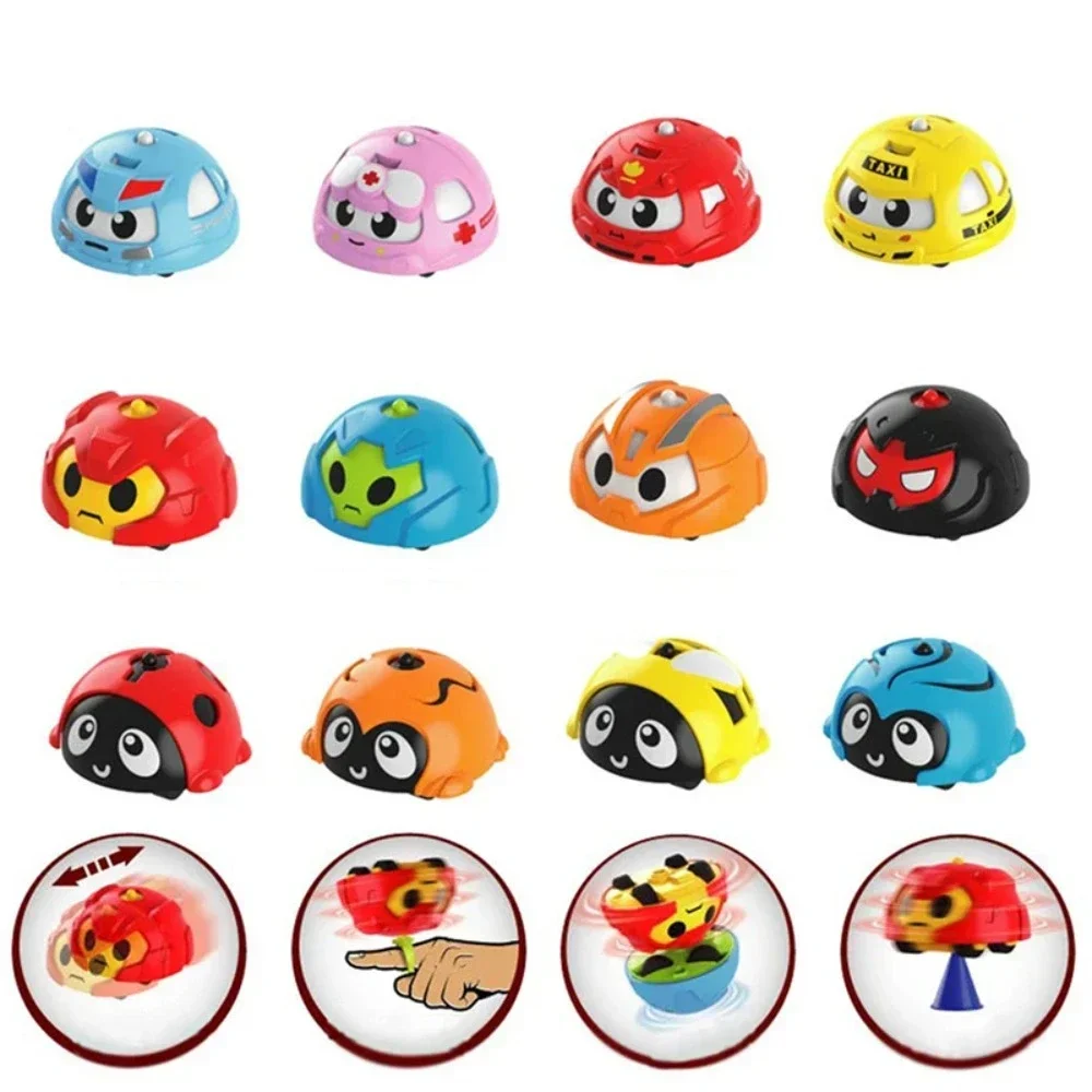 

Rotating Gyro Car Pull Back Inertial Device Interactive Toy Cars Cartoon Car Gyroscope Games Top Scopperil Gift for Kids 게임