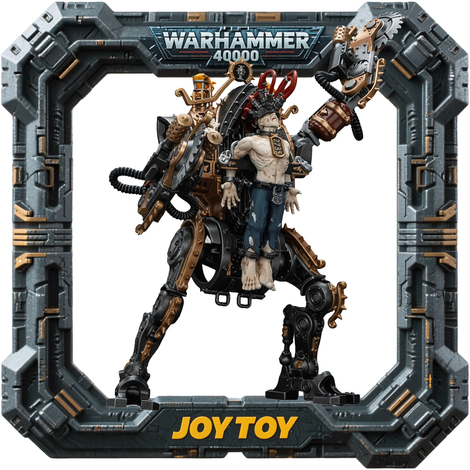 

JOYTOY Warhammer 40000 1/18 Action Adepta Sororitas Penitent Engine with Penitent Flails (JT9442/JT8889 )