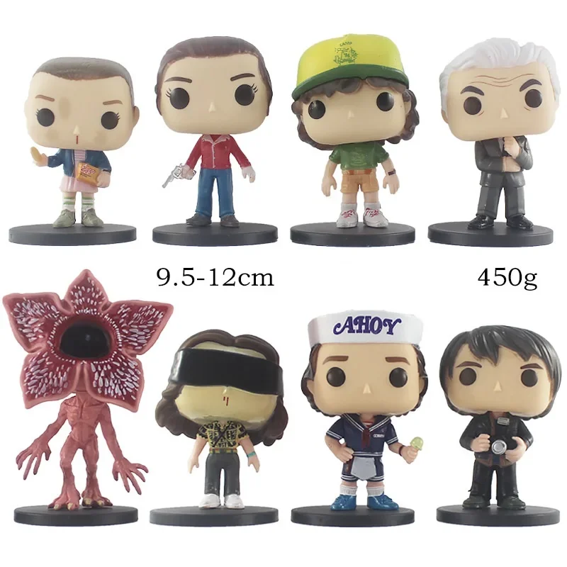 8 unids/pack Funko Pop Stranger figuras de vinilo de juguete Demogorgon Eleven Steve Robin Dustin colección figuras de vinilo regalos juguete