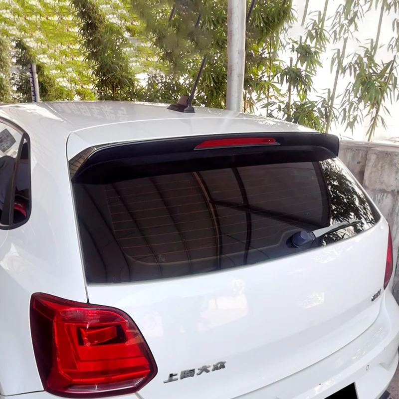 For VW Volkswagen POLO Spoiler 2011 to 2023 Polo Retrofitting GTI Appearance Spoiler Hot Design High Quality Black Spoiler