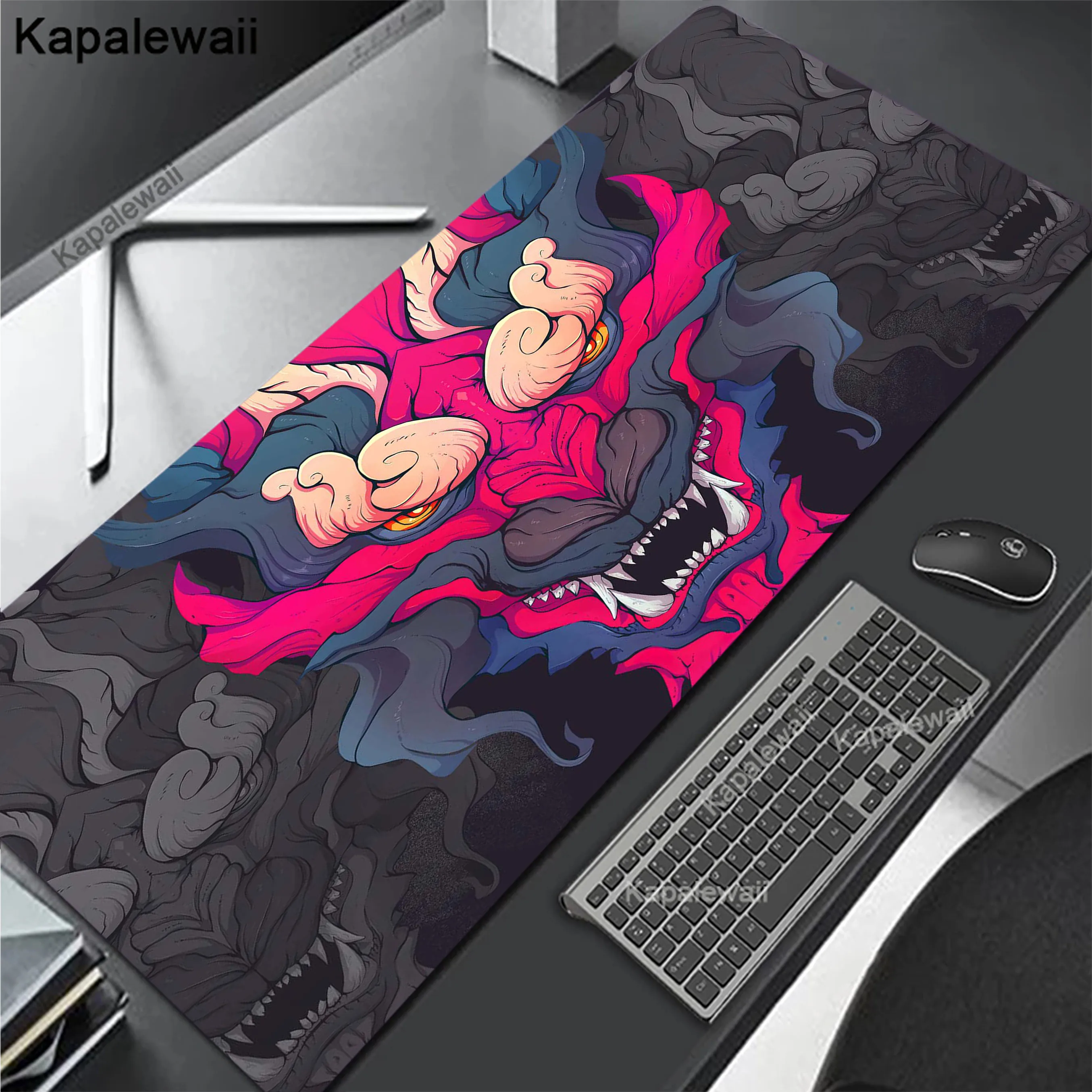 

Japanese Oni Evil Spirits Gaming Mousepad Gamer Speed Accessories Keyboard Pads Computer Mouse Pad Large Mouse Mat XXL