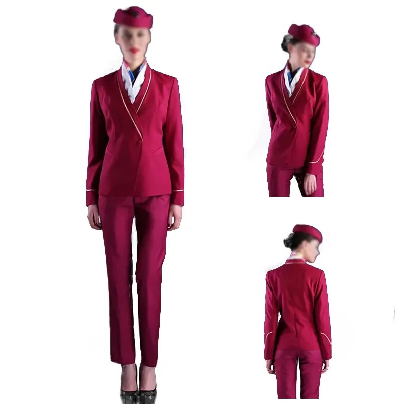 New Airline Flight Attendant Color Women Pilot Suit Uniform