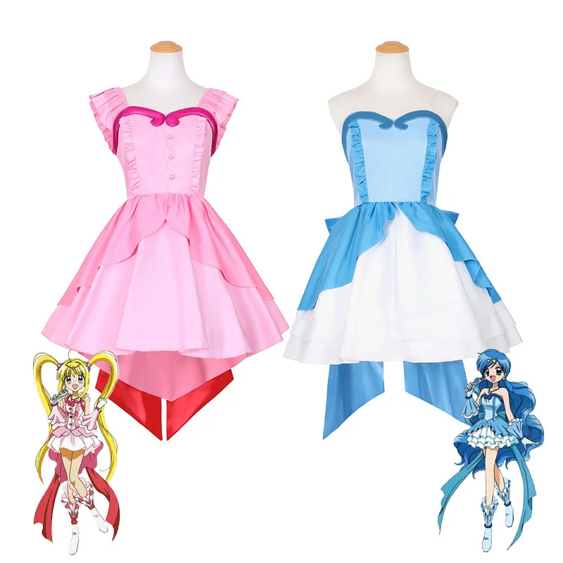 

Anime Mermaid Melody Pichi Pichi Pitch Cosplay Hanon Hosho Nanami Ruchia Pearl Princess Dress Costume Halloween Carnival Uniform