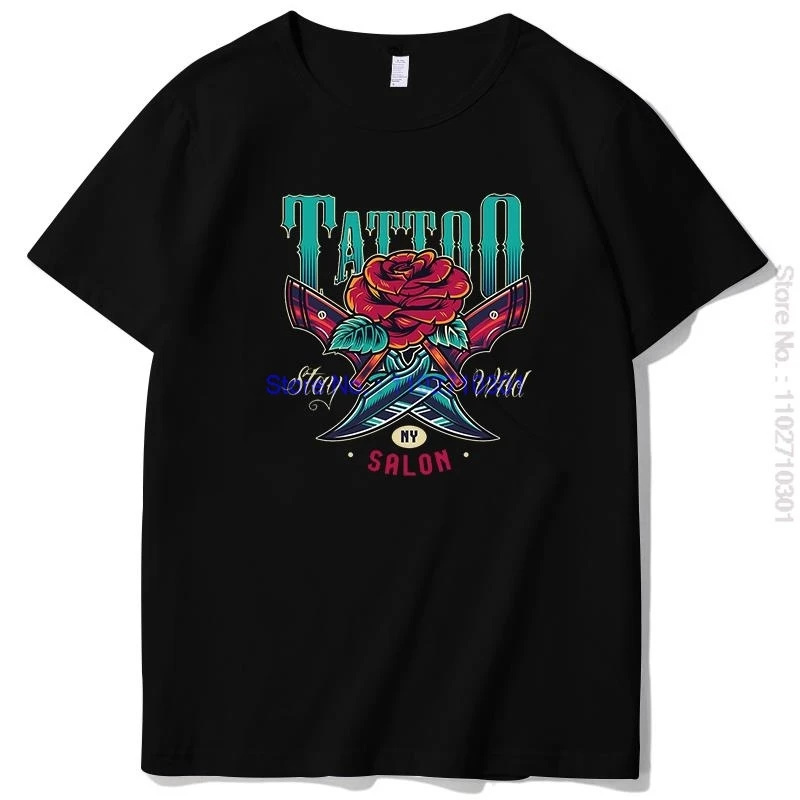 

Винтажная хлопковая футболка унисекс с татуировкой и короткими рукавами, новые рубашки и футболки, летние футболки, топы, уличная мужская футболка с круглым вырезом и принтом
