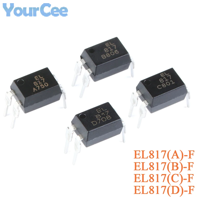 20pcs DIP Phototransistor Photocoupler EL817 EL817A EL817B EL817C EL817D DIP-4 4 PIN