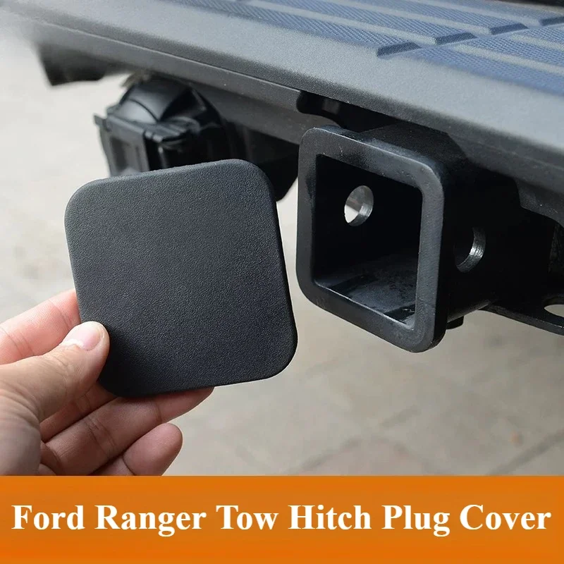 FOR Ford Ranger Tow Hitch Receiver Plug Cover Square Protective Cap Dust‑Proof Wear‑Resistant Exterior Modification Accessory