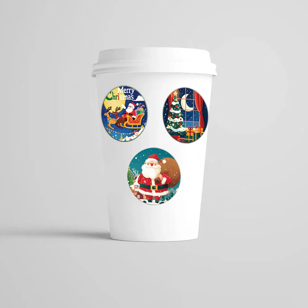 500PCS Cartoon Christmas Holiday Gift Sticker sigillante Sticker buon natale Sticker