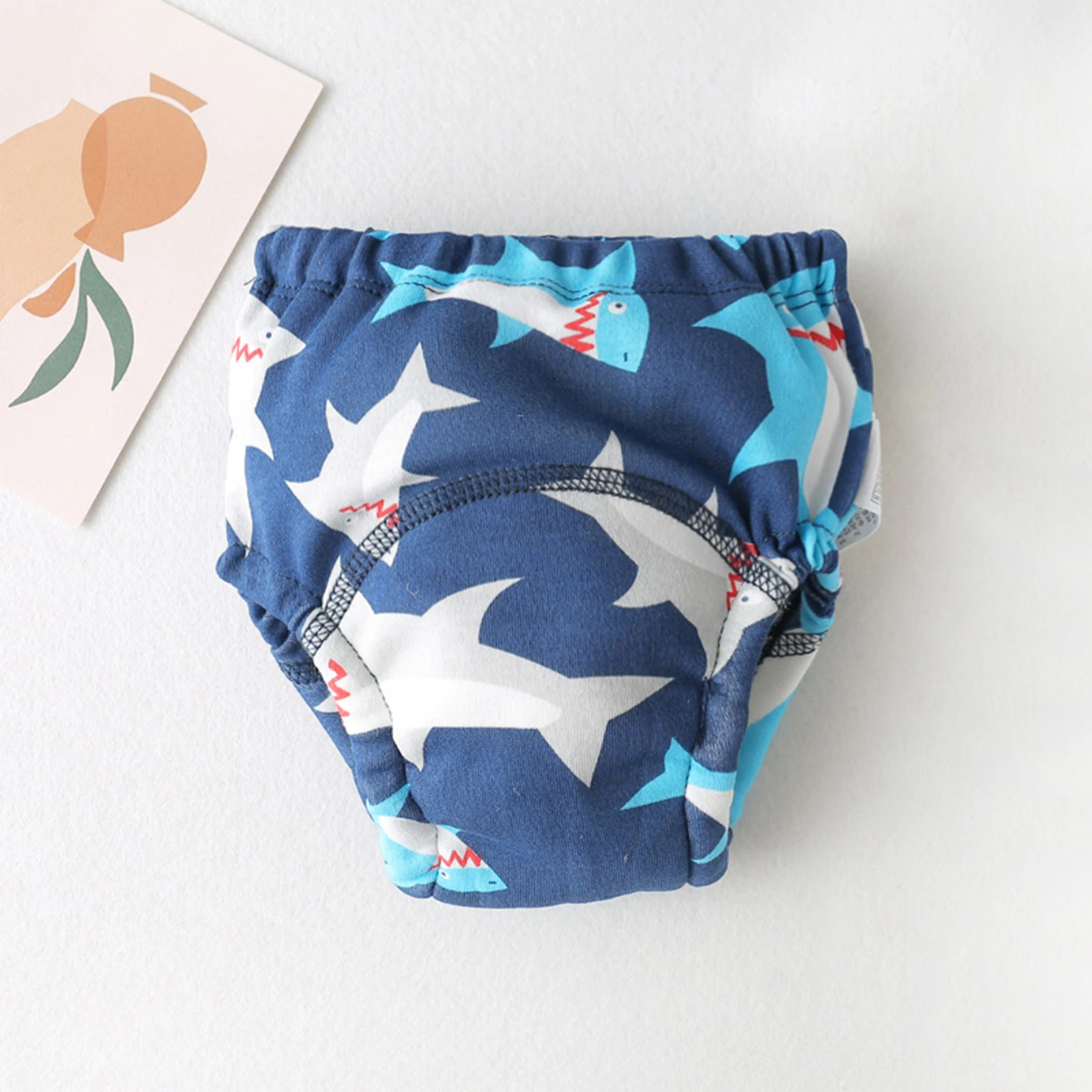 Infant Diaper Cover Briefs Training Panties Kids Shorts Underwear Bread Pants Cotton Ruffle Washable Reusable Nappies Daily Wear