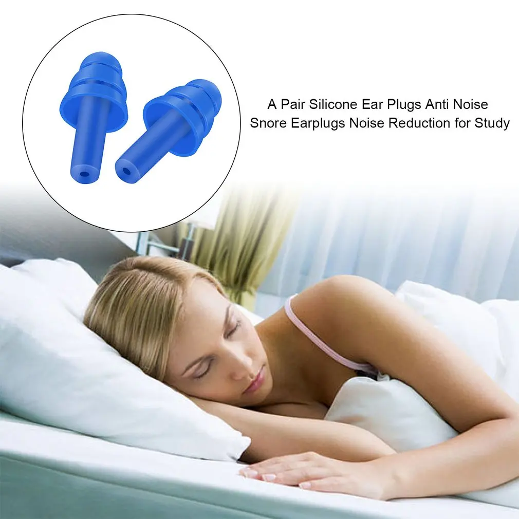 Nút Tai Silicon Cách Âm Tai Chống Ồn Ngáy Ngủ Thoải Mái Tai Nghe Nhét Tai Giảm Tiếng Ồn Tai