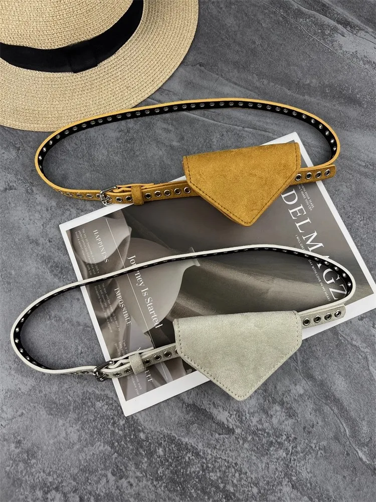 

Женская треугольная сумка из искусственной кожи из искусственной замши, корсет, женское пальто с поясом, платье с поясом, узкий ремень J1627