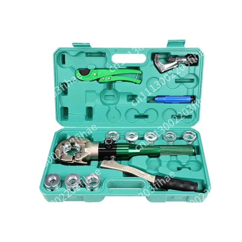 Aluminum manual hydraulic pipe pliers, stainless steel pipe aluminum-plastic crimping pliers American standard V + PEX + TH