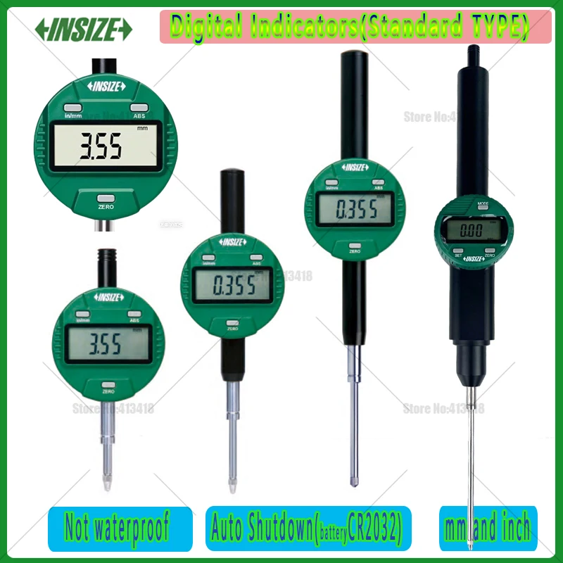 

Цифровые индикаторы Insize: диапазоны 0-12.7, 0-25.4, 0-50.8, 0-101.6 мм. Электронные индикаторные часы-измерители. Инструменты для точных измерений.