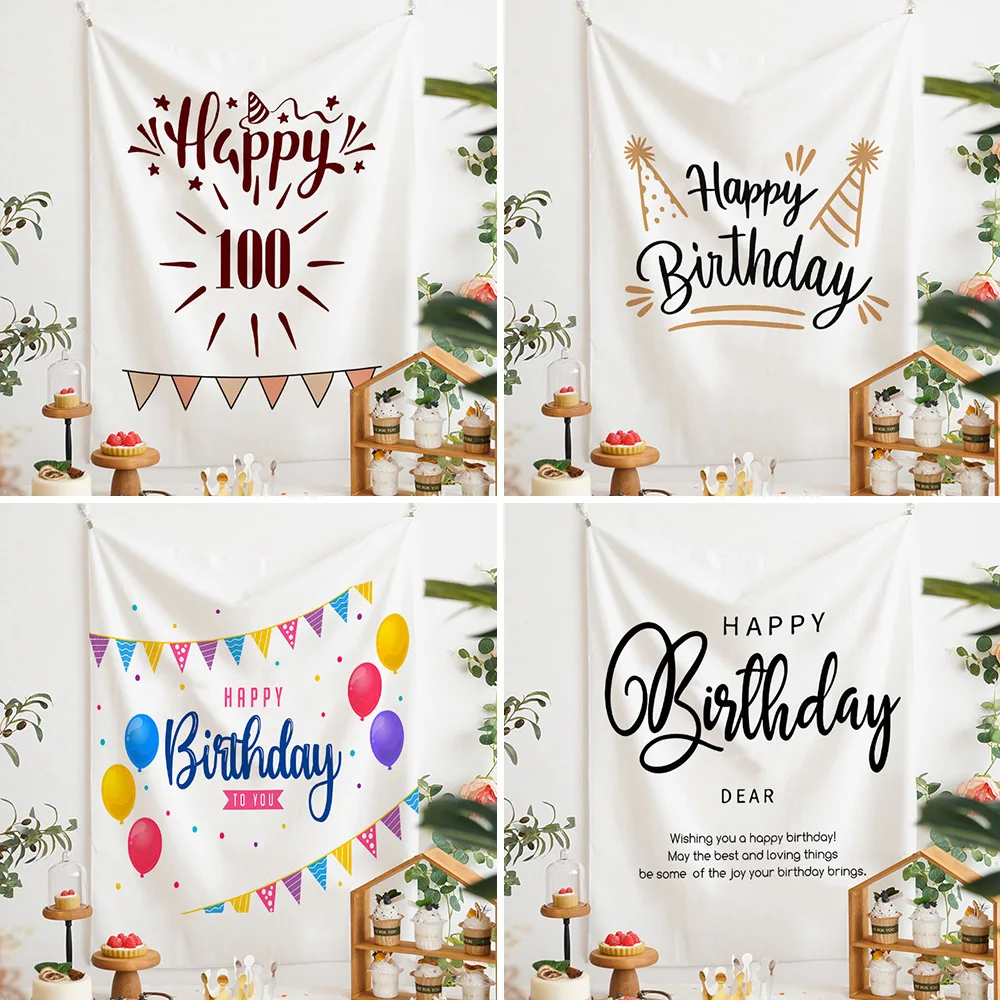 Ins Mode Stil Promi Geburtstag Hintergrund Tuch Geburtstag Party Tapisserie Dekoration Wand Hintergrund Wand Hängen Tuch