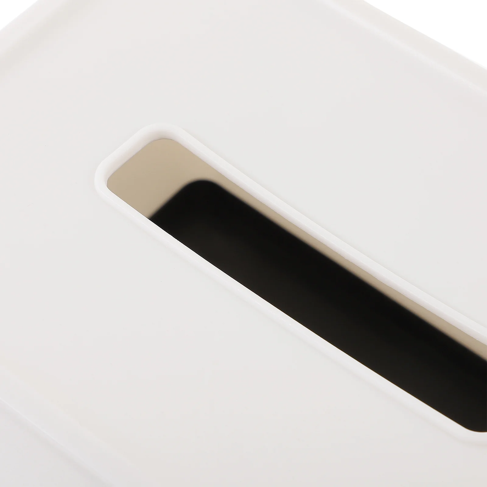 

PP Tissue Box Cover Stylish Home Office Decorative Napkin Storage Holder White Compact Multifunctional Paper Towel