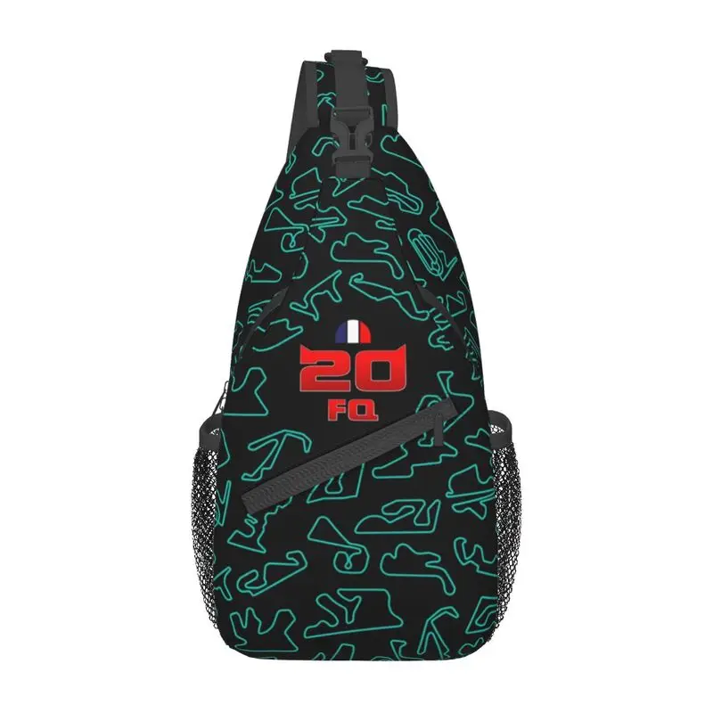 

Fabio Quartararo Sling Crossbody Backpack Men Custom El Diablo Pattern Circuits Shoulder Chest Bag for Travel Hiking Daypack