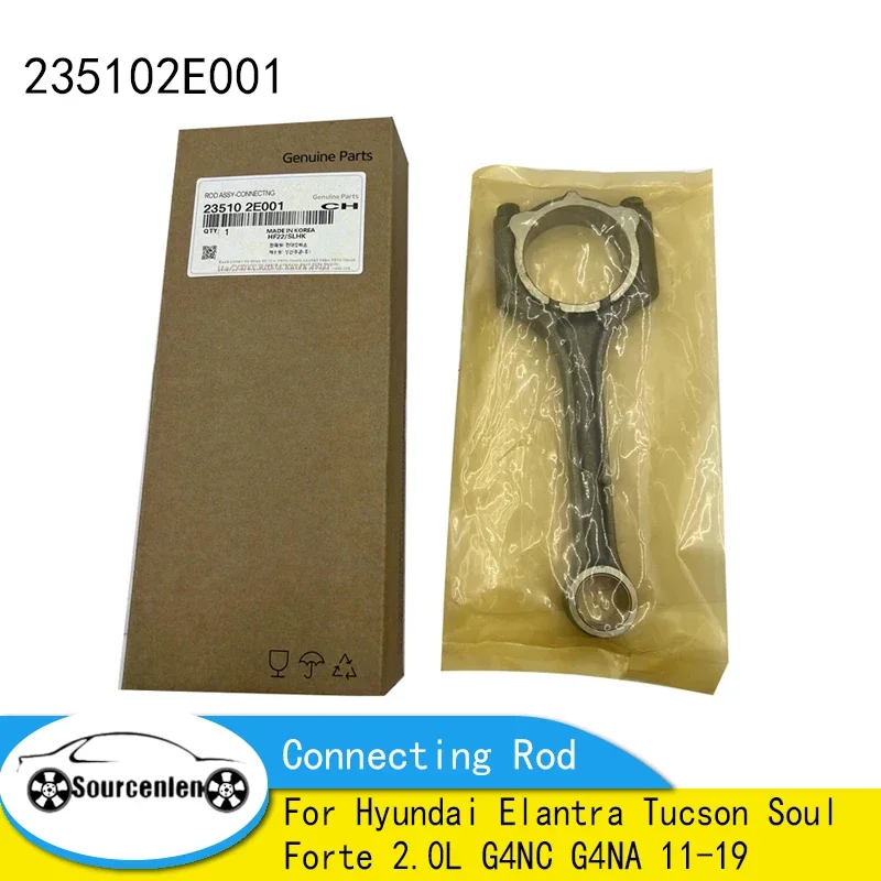 New Connecting Rod For Hyundai Elantra Tucson Soul Forte 2.0L G4NC G4NA 11-19 235102E001 23510-2E001