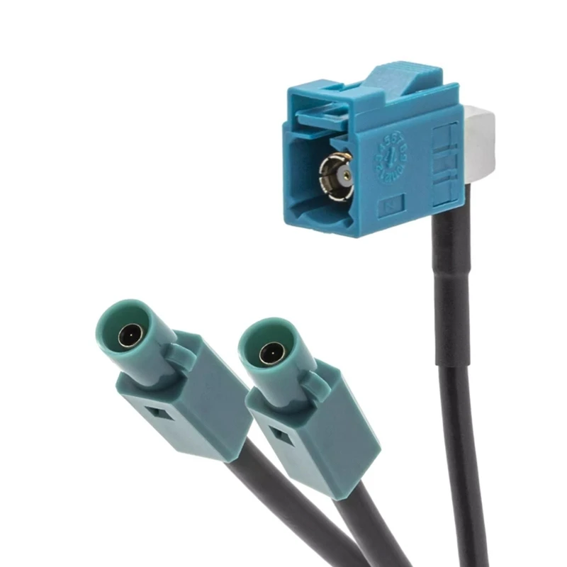 AU61-Radio Y-Antenne Adapter Een Fakra Vrouw Naar Twee Fakra Mannelijke Conversie Kabel Antenne Adapter Connector Voor VW/