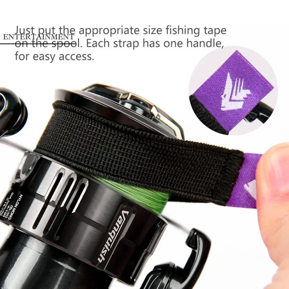 

Spool Cover Fishing Spool Belt Pole Holder Flexible Spinning Reel Belt Thicken Elastic Spinning Protection Belt Fishing Tool