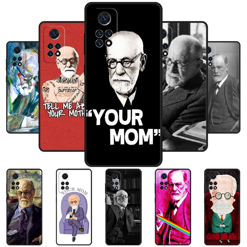 Sigmund Freud Phone Case For Redmi Note 11 EPro 11S 10T 9S Promax 8 Pro Xiaomi Mi 11 12X 12S Ultra Cover