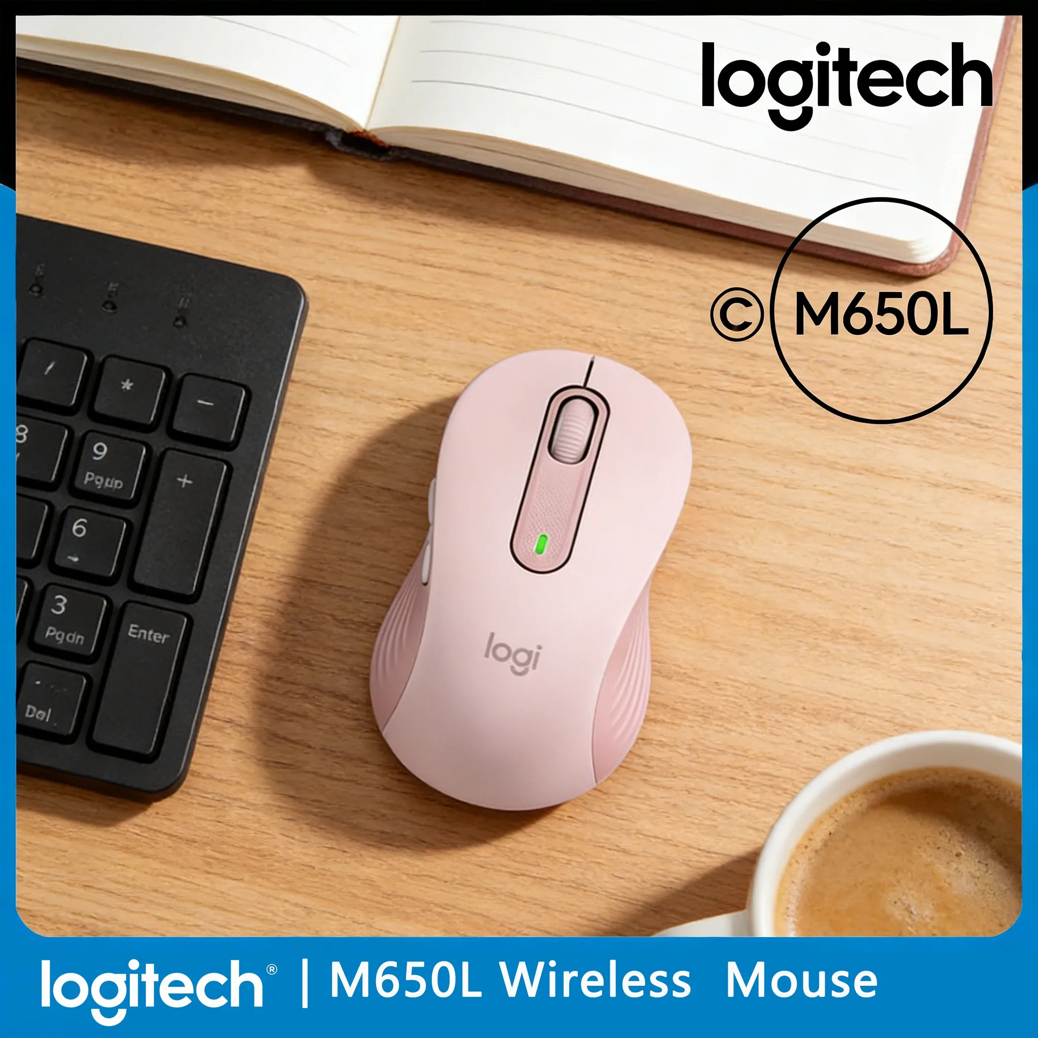 

Беспроводная мышь Logitech M650 / M650L с двумя режимами подключения (Bluetooth и 2.4G) и стабильным сигналом для командировок