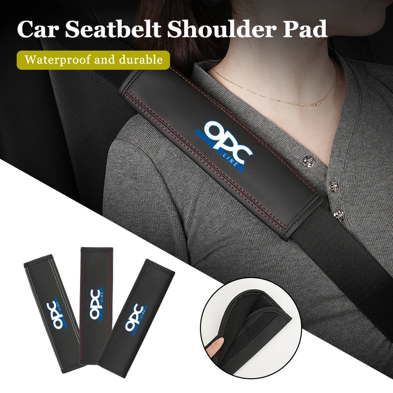 

Car Seat Shoulder Pad Leather Safety Belt Protector Cover Accessories For Opel Corsa Astra Insignia Vectra Zafira Meriva
