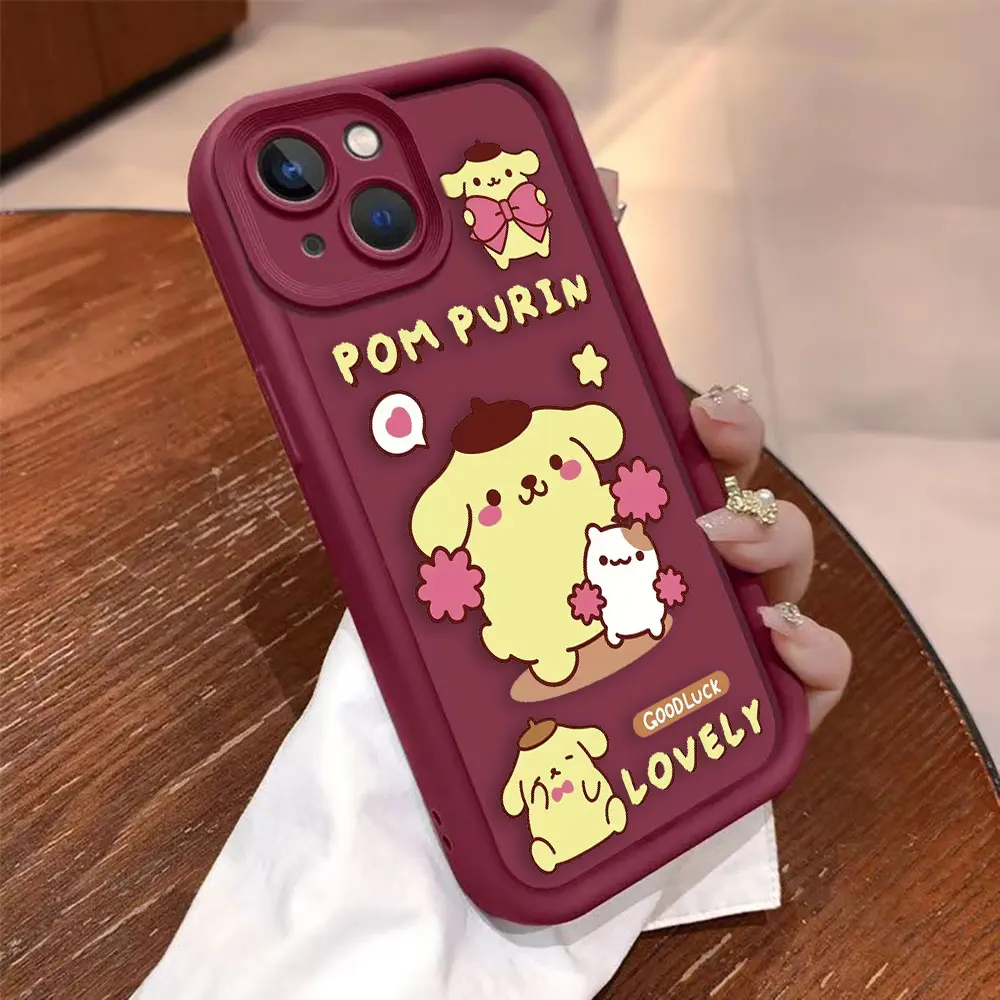 

Anime Cute P-Pom Pom P-Purin Phone Case For HUAWEI MATE 20 30 40 50 P30 P40 P50 NOVA 5I 7 7I 9 10 11 11I SE Y70 Y90 PRO DIY Case