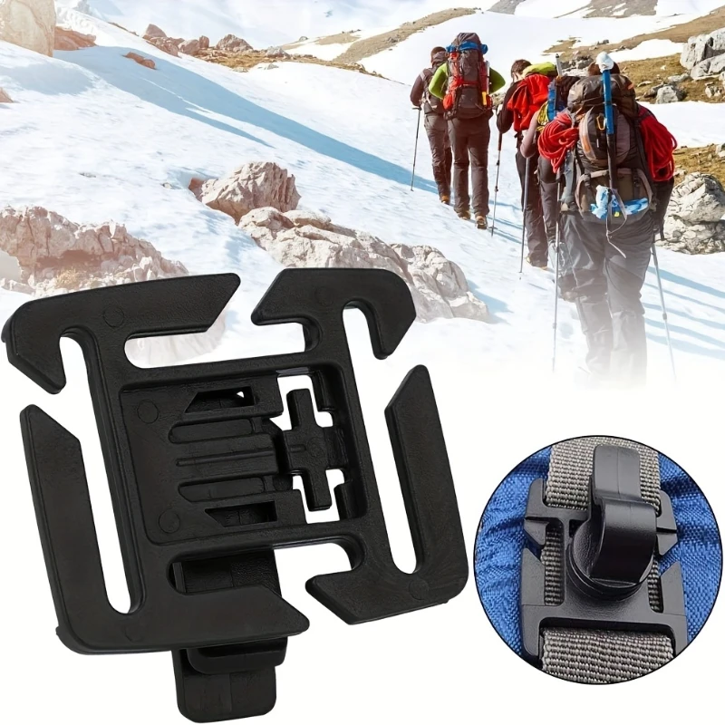 2PCS Rotatable Drinking Tube Clip Molle Hydration Bladder Drinking Straw Tube Trap Hose Webbing Clip for Camelbak-Water Pack Bag