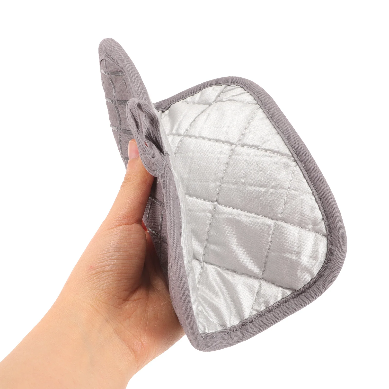 

1 set 1 Set Silicone Oven Mitts Pot Holder Heat Resistant Three-Layer Insulation Microwave Gloves Baking Cooking Kitchen Tools