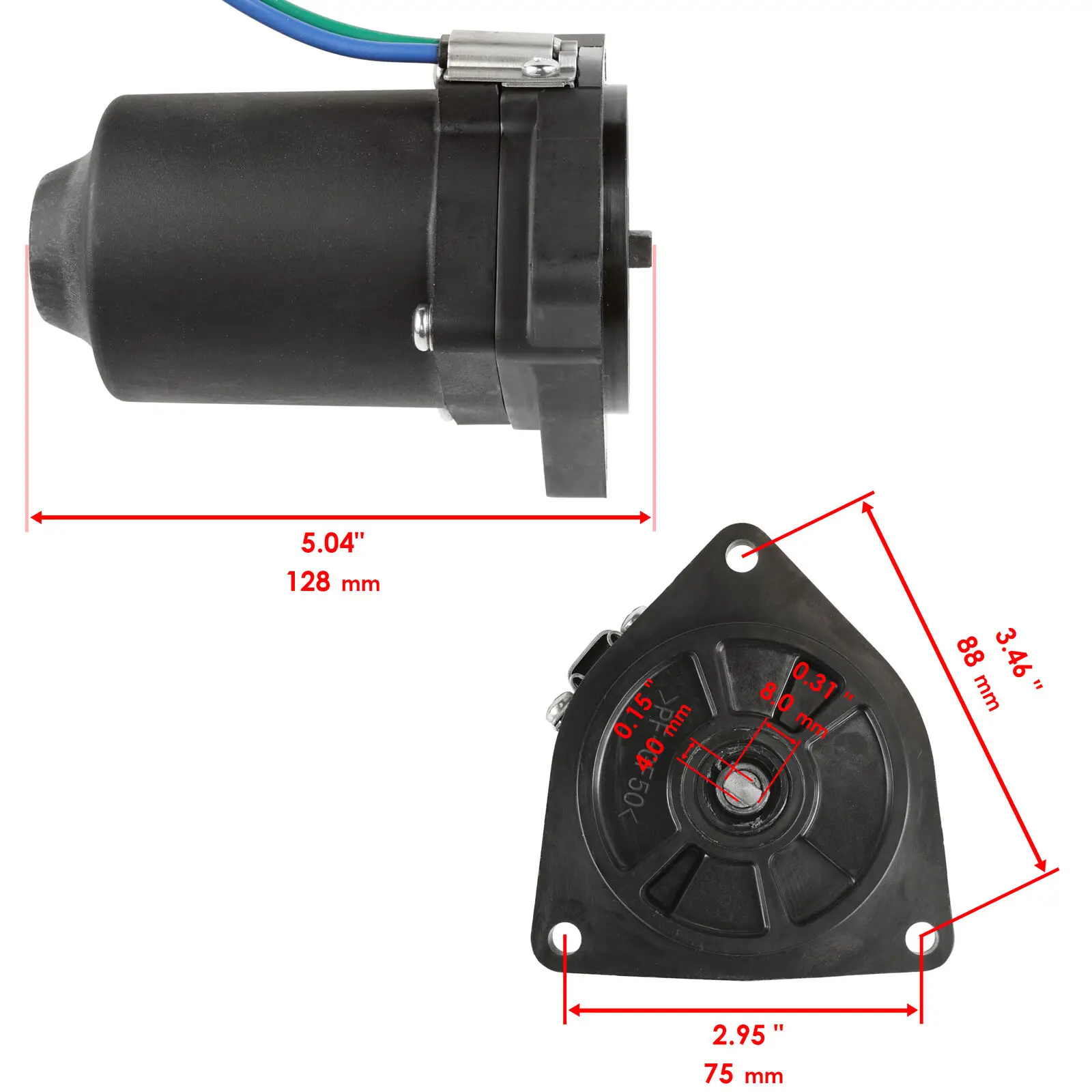 Motor de ajuste de inclinación para Yamaha, pieza para 150HP 175HP 200HP 250HP Yamaha F150TLR F150TXR LF150TXR 12 F150TJR 11 OEM:63P-43880-01-00 63P-43880-10-00