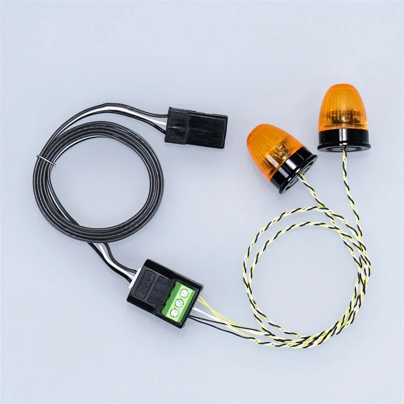 JUWUBA LED Yellow Rotating Light Engineering Lamp for 1/14 Tamiya RC Dump Truck for SCANIA 770S R620 for VOLVO FH16 ACTROS AROCS